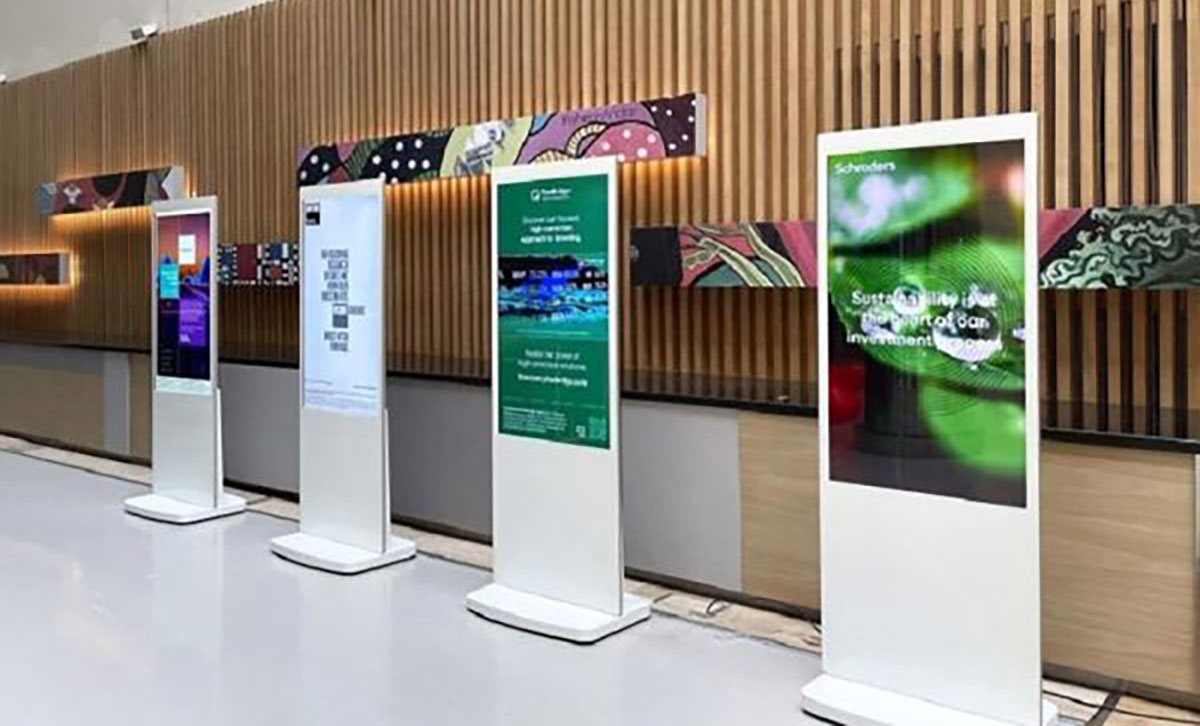 Vertical digital signage